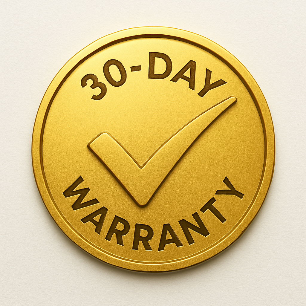 30-Day Warranty